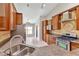 Kitchen featuring granite countertops, stainless steel appliances, and ample cabinet space at 9729 Bay Colony Dr, Riverview, FL 33578