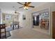 Spacious sunroom featuring a foosball table, perfect for recreation and entertainment at 13923 Pathfinder Dr, Tampa, FL 33625