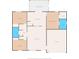 A detailed floor plan showcases the layout with 3 bedrooms, 2 baths, living room, and eat-in kitchen at 13935 Coronado Dr, Spring Hill, FL 34609