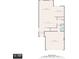 Detailed first floor plan showcases kitchen, living, dining, foyer, bath, and garage at 14008 Lugano Ct, Hudson, FL 34669