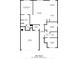 Detailed floor plan showcasing the layout of a 1366 sq ft home with labeled rooms and dimensions at 15159 Durango Cir, Brooksville, FL 34604