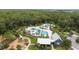 Aerial view of community pool and recreation area at 16697 Courtyard Loop, Land O Lakes, FL 34638
