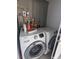 Clean laundry area with new Samsung washer and dryer at 2004 Culberson Ave, Dunedin, FL 34698