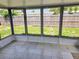 Screened in lanai with tile floors, offering a serene view of the backyard, is perfect for relaxing and entertaining at 2051 Peggy Dr, Holiday, FL 34690
