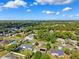 Vibrant aerial view of a community, showing homes with pools and lush landscaping at 3468 El Prado Ave, Spring Hill, FL 34609