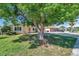 Charming single-story home with a big tree in the front yard at 4025 Stratfield Dr, New Port Richey, FL 34652