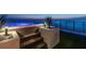 Rooftop hot tub with a wooden deck and sleek planter featuring an ocean view at 4333 Harborpointe Dr, Port Richey, FL 34668