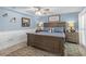 Comfortable bedroom with a ceiling fan, tasteful decor, and room for dressers and night stands at 4387 6Th Isle Dr, Hernando Beach, FL 34607