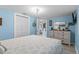 Bedroom with closet, dresser, and coastal-themed decor for a comfortable, stylish living space at 4387 6Th Isle Dr, Hernando Beach, FL 34607
