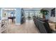 Spacious living area with a pool table and comfortable seating at 4387 6Th Isle Dr, Hernando Beach, FL 34607