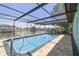 Stunning pool overlooking the waterfront, with a screened enclosure and beautiful views of boats at 4482 Kingston Dr, Hernando Beach, FL 34607