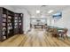 A recreation room featuring a billiard table, card tables, and a cozy library area at 4942 Blue Heron Dr, New Port Richey, FL 34652