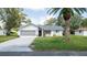 Charming single-story home with a well-maintained lawn, mature trees, and an attached two-car garage at 5309 Bayonne Ave, Spring Hill, FL 34608