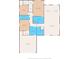 Detailed floor plan showcasing the layout of the home with bedroom, bathroom, kitchen, and garage dimensions at 5328 Baldock Ave, Spring Hill, FL 34608