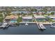 Waterfront homes featuring private pools, docks, and boat lifts for a boater's lifestyle at 5340 Pilots Pl, New Port Richey, FL 34652