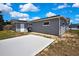 Home exterior and backyard featuring a concrete pad at 6306 Aberdeen Ave, New Port Richey, FL 34653
