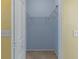 A walk-in closet with a wire rack for storage and pale blue walls at 8382 Christopher Ln, Weeki Wachee, FL 34613
