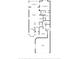 Detailed floor plan showing layout with dimensions for rooms, including the kitchen, bedrooms, and living areas at 9407 Burnam Dr, Weeki Wachee, FL 34613