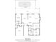 Detailed floor plan showing layout of rooms, including primary bedroom, kitchen, and living areas at 9810 San Sebastian Way, Port Richey, FL 34668