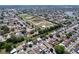 Expansive aerial view of a well-planned residential area interspersed with trees and ponds at 10111 Glen Moor Ln, Port Richey, FL 34668