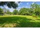 Expansive grassy backyard offers plenty of room for recreation and outdoor activities at 10301 Nina Ct, New Port Richey, FL 34654