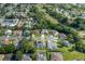 Beautiful aerial view of a residential community featuring well-maintained homes and lush green spaces at 1049 Larkin Rd, Spring Hill, FL 34608