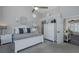 Serene bedroom with neutral tones, bedside tables, and ample closet space at 1049 Larkin Rd, Spring Hill, FL 34608