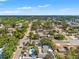 Aerial view of neighborhood with mature trees and homes with pools at 1115 Pennsylvania Ave, Palm Harbor, FL 34683
