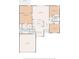 Detailed floor plan illustrating the layout of the house, including the dimensions of rooms, kitchen, and primary bedroom at 11192 Archer Ave, Spring Hill, FL 34608