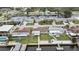 Aerial view showcases waterfront homes with private docks, perfect for boating enthusiasts at 12637 2Nd Isle, Hudson, FL 34667