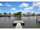 Scenic view of waterfront community and home's private dock at 12637 2Nd Isle, Hudson, FL 34667