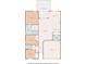 Detailed floor plan showcasing the layout of a single-Gathering home, including bedrooms, bathrooms, and living areas at 13349 Niti Dr, Hudson, FL 34669