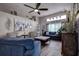 Cozy living room with hardwood floors, comfortable seating, and stylish decor, creating a warm and inviting atmosphere at 14011 Shoal Dr, Hudson, FL 34667