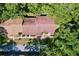 A bird's eye view of the rooftops of residential neighborhood at 2139 Sea Pines Ct, Spring Hill, FL 34606