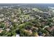 Expansive aerial view of a residential community with lush green golf course and mature trees at 2139 Sea Pines Ct, Spring Hill, FL 34606