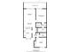Detailed floor plan showcasing the layout of the home including the kitchen, living room, and bedrooms at 2139 Sea Pines Ct, Spring Hill, FL 34606