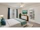 Bright bedroom with natural light, stylish decor, and a calming color palette at 3631 Celebration Dr, Brooksville, FL 34604