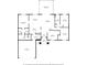 Detailed floor plan showcasing the layout of the house with room dimensions at 3631 Celebration Dr, Brooksville, FL 34604