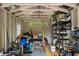 Organized shed interior offering substantial storage solutions and workspace at 4009 Clear Spring Rd, Brooksville, FL 34604