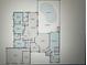 Detailed floor plan showcasing the home's layout, including bedrooms, living spaces, and outdoor pool area at 5423 Abagail Dr, Spring Hill, FL 34608