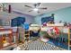 bedroom featuring two bunk beds and ample space for play and storage at 8102 Fort Dade Ave, Brooksville, FL 34601