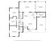 Detailed floor plan featuring the bedrooms, living spaces, kitchen, and outdoor porch at 8102 Fort Dade Ave, Brooksville, FL 34601