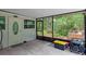 Screened-in porch with view to backyard, offering a peaceful outdoor space at 8102 Fort Dade Ave, Brooksville, FL 34601