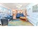 Spacious living room with vaulted ceilings and sliding glass doors at 8132 Summersong Ct, Spring Hill, FL 34606