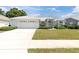 Charming single-Gathering home with a well-manicured lawn and inviting front entrance at 8228 Coral Creek Loop, Hudson, FL 34667