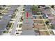 An aerial shot highlighting the home's location and neighborhood layout at 905 Old Windsor Way, Spring Hill, FL 34609