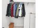 Clean and simple closet design, offering practical storage with a rod for hanging clothes at 10380 Yellow Hammer Rd, Weeki Wachee, FL 34614
