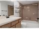 Bathroom featuring a bathtub and shower and new fixtures at 10441 Mayflower Rd, Spring Hill, FL 34608