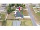 A bird's eye view of home featuring a large dark roof at 11494 Villa Rd, Spring Hill, FL 34609