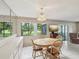 Bright dining room with natural light, wooden table, and picturesque views of the outdoors at 12920 Wedgewood Way # B, Hudson, FL 34667